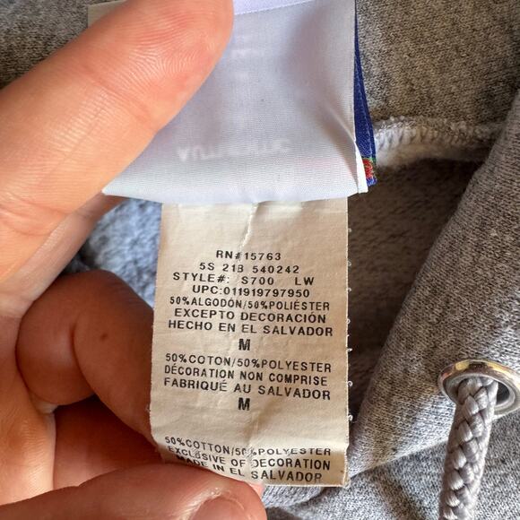 Champion Eco Authentic Woodlands Hoodie Gray Men’s M Pullover Sweatshirt - Picture 9 of 10